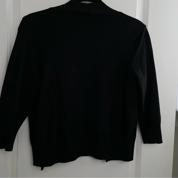 Women's 3/4 Sleeve Cropped Cardigans Sweater Open front Short Shrugs XS - Picture 3 of 9